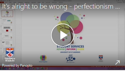its alright to be wrong - perfectionism